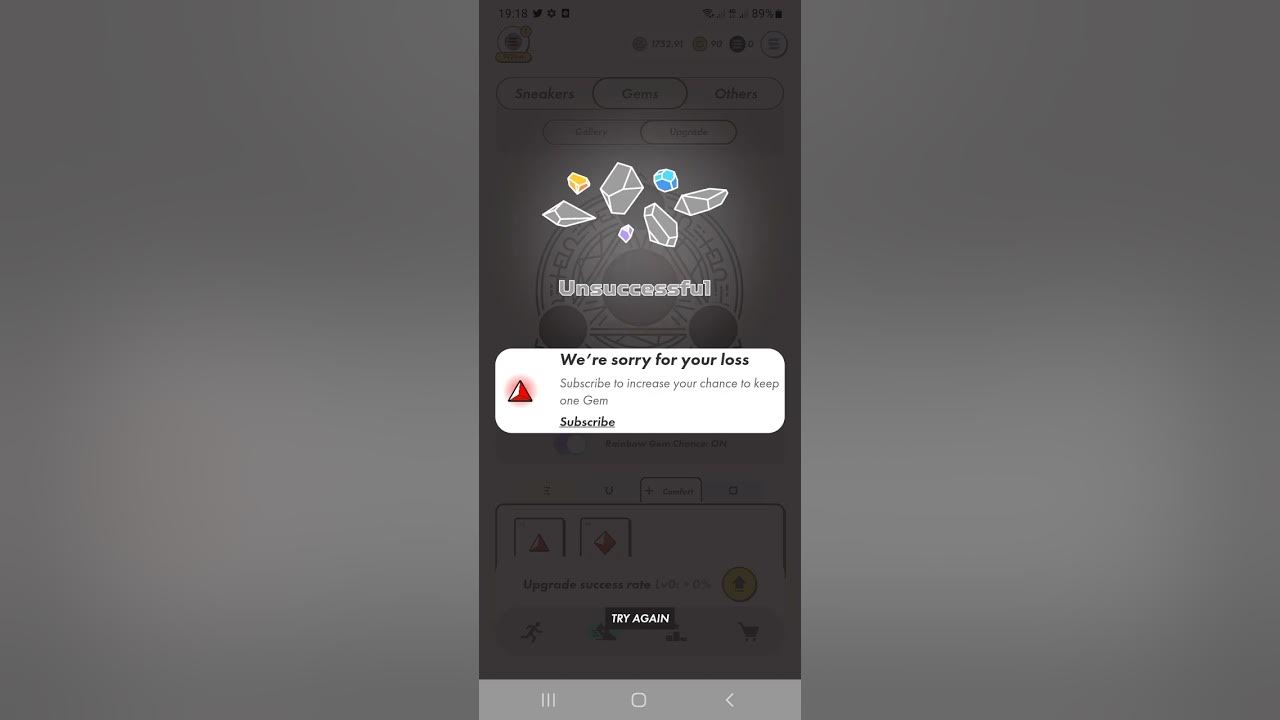 stepn. good upgrade gems 1,2 and 3 level gems YouTube