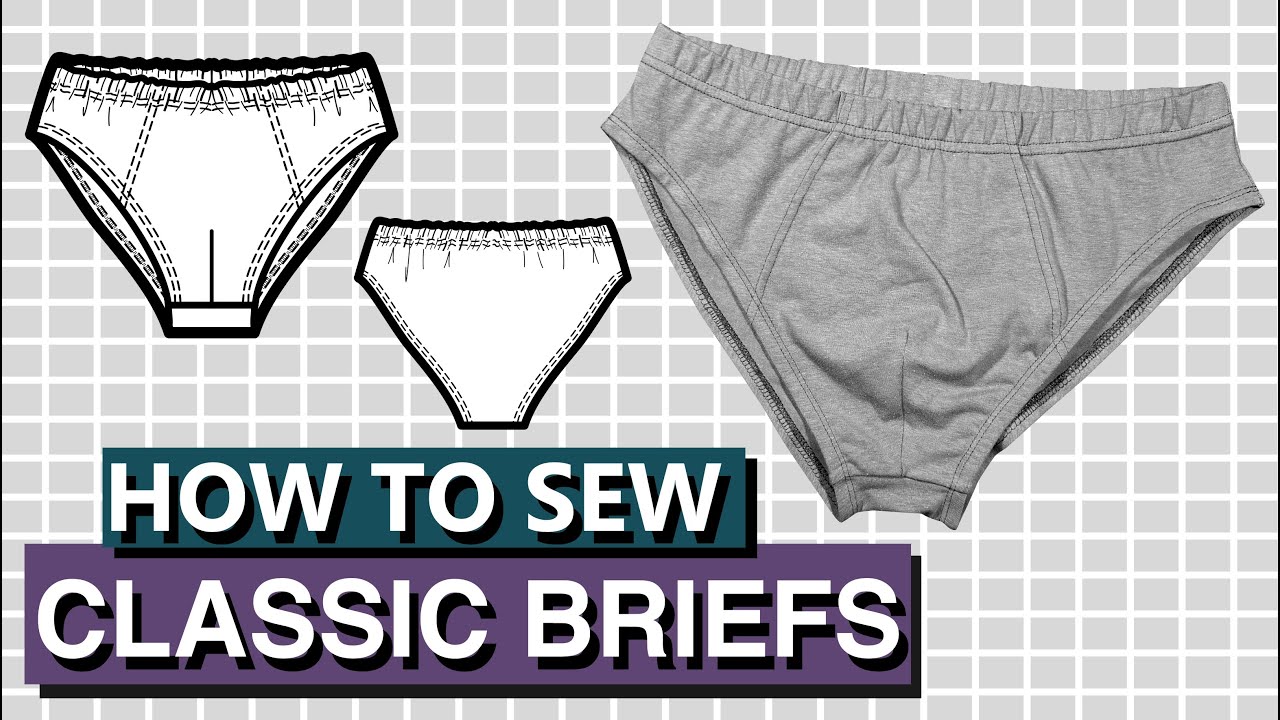 Classic BRIEFS for Men DIY - Sewing Steps / Complete Sew Along / PDF  Patterns Boutique 