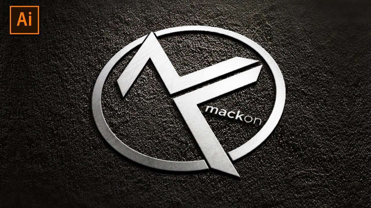 Modern Letter logo design illustrator tutorial