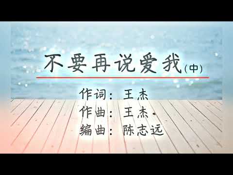 【為何仍然未醉.不要再说爱我】来自 王杰 的歌
