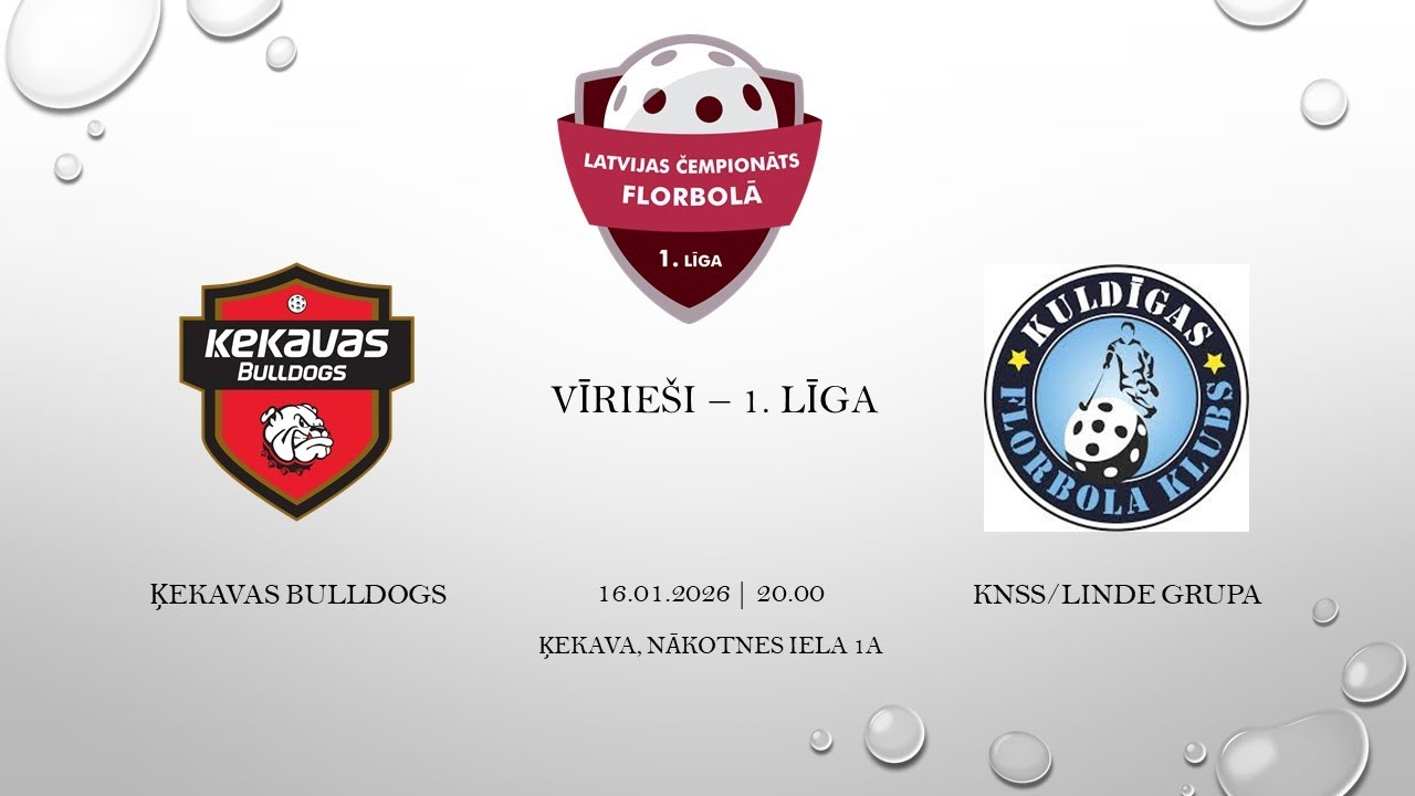 1. Līga Ķekavas Bulldogs & KNSS/Linde Grupa 16.01.2026