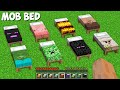Never SLEEP ON THESE MOB BEDS in Minecraft ! ZOMBIE, CREEPER, GOLEM, ENDERMAN BED !