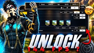 144 FPS UNLOCKED! 😱 Best Ultra Graphics Settings in Free Fire