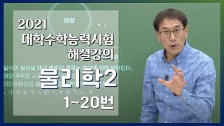[2021학년도 고3 대학수학능력시험 해설강의] 물리학II- 장인수쌤: 해설강의 풀버전