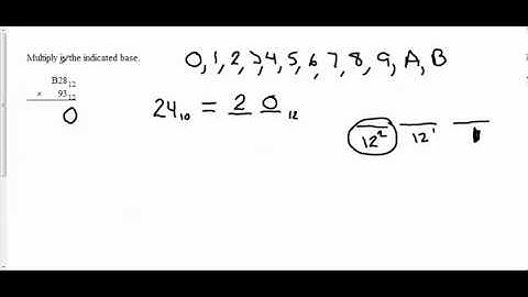 MGF 1107 Section 4.4 . 2 examples Multiplication in Other Bases