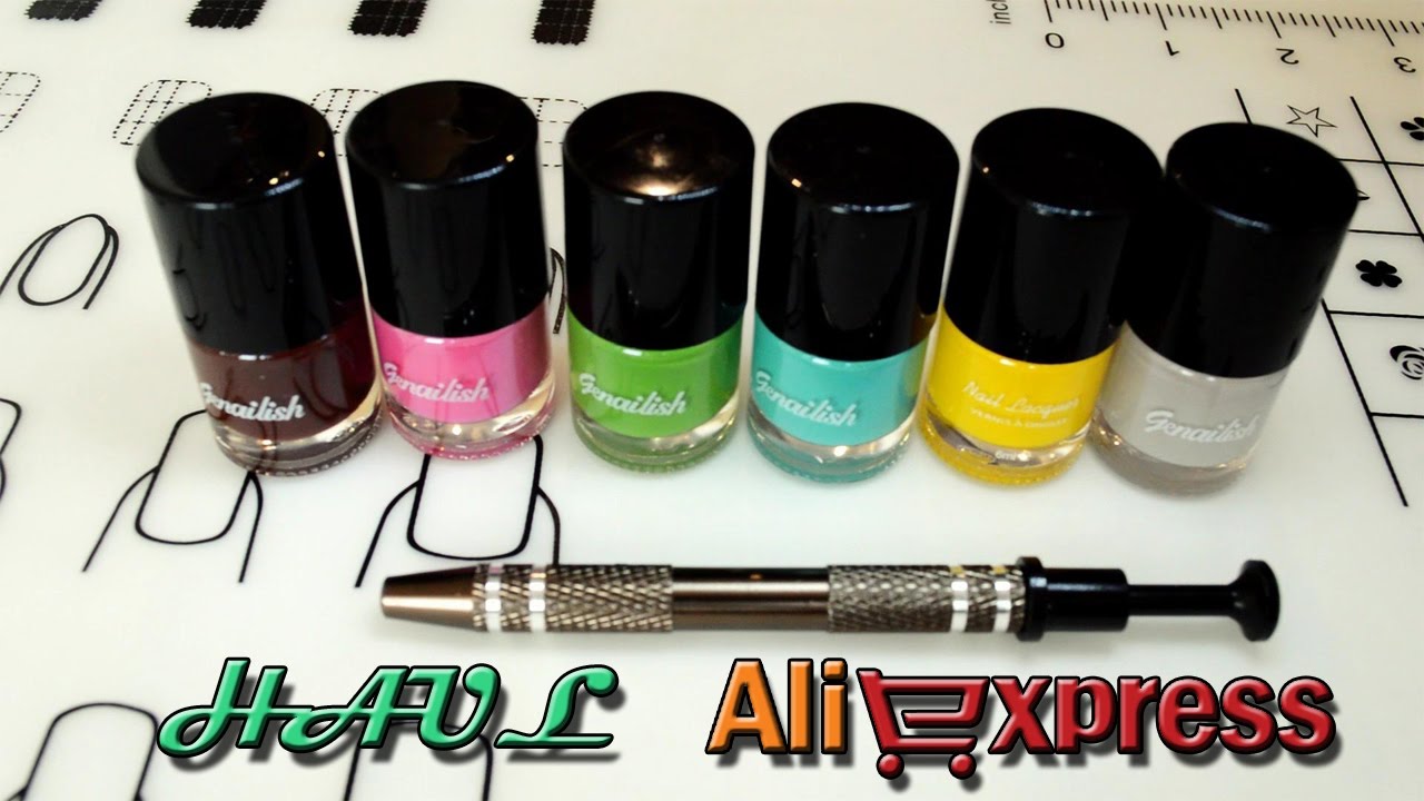 Stamping nail polishes|Manicure saver cotton claw|HAUL Aliexpress