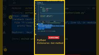 Python Dictionaries (Get Mothod) Python In Telugu, Python For Beginners In Telugu, Python Interview