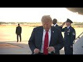 Trump speaks with reporters ahead of North Carolina rally (FULL VIDEO)