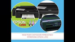 Resetear Contador Impresiones Impresora Epson L200 Reset Multifuncional Reseteo Gratis