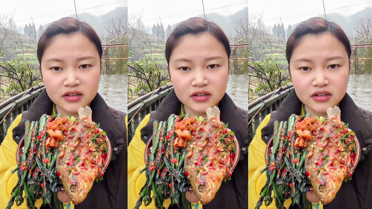 Let’s Eat With Jin! Braised Crucian Carp & Village Stir-Fry Feast | Home Cooking ASMR