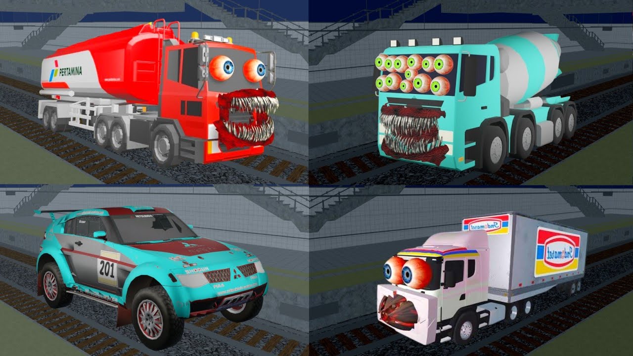 Compilation Yuta Mio Takut Bertemu Truk Mixer Biru Muda VS Bus Tayo Biru 😱 SAKURA SCHOOL SIMULATOR