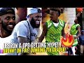 LeBron James & CP3 Watching Bronny Jr Catch Fire!! DUNKING 7th Grader Gets LeBron OUT HIS SEAT!!