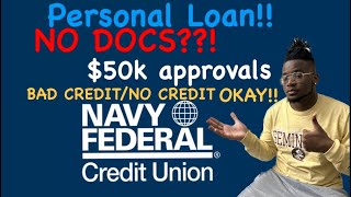 $50k navy federal personal loans!! Easy approvals!! BAD CREDIT/NO CREDIT OKAY!