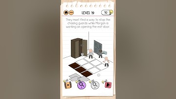 Brain Test 2: Prison Escape. Level 19. They must find a way to stop the chasing the guards. #games