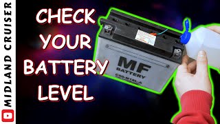 BASIC BATTERY CHECK & REFILL YAMAHA XV 1100 VIRAGO | How to refill your battery | beginners basics