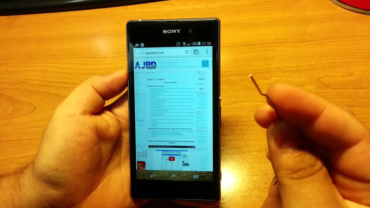 Cómo apagar Sony Xperia Z1 cuando se queda colgado - YouTube