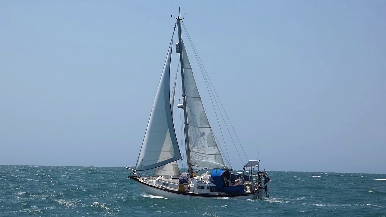 sailing yacht upwind