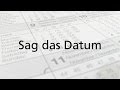 A1 - Minivideo: Das Datum sagen