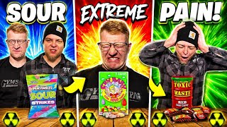 We ate the most sour candies