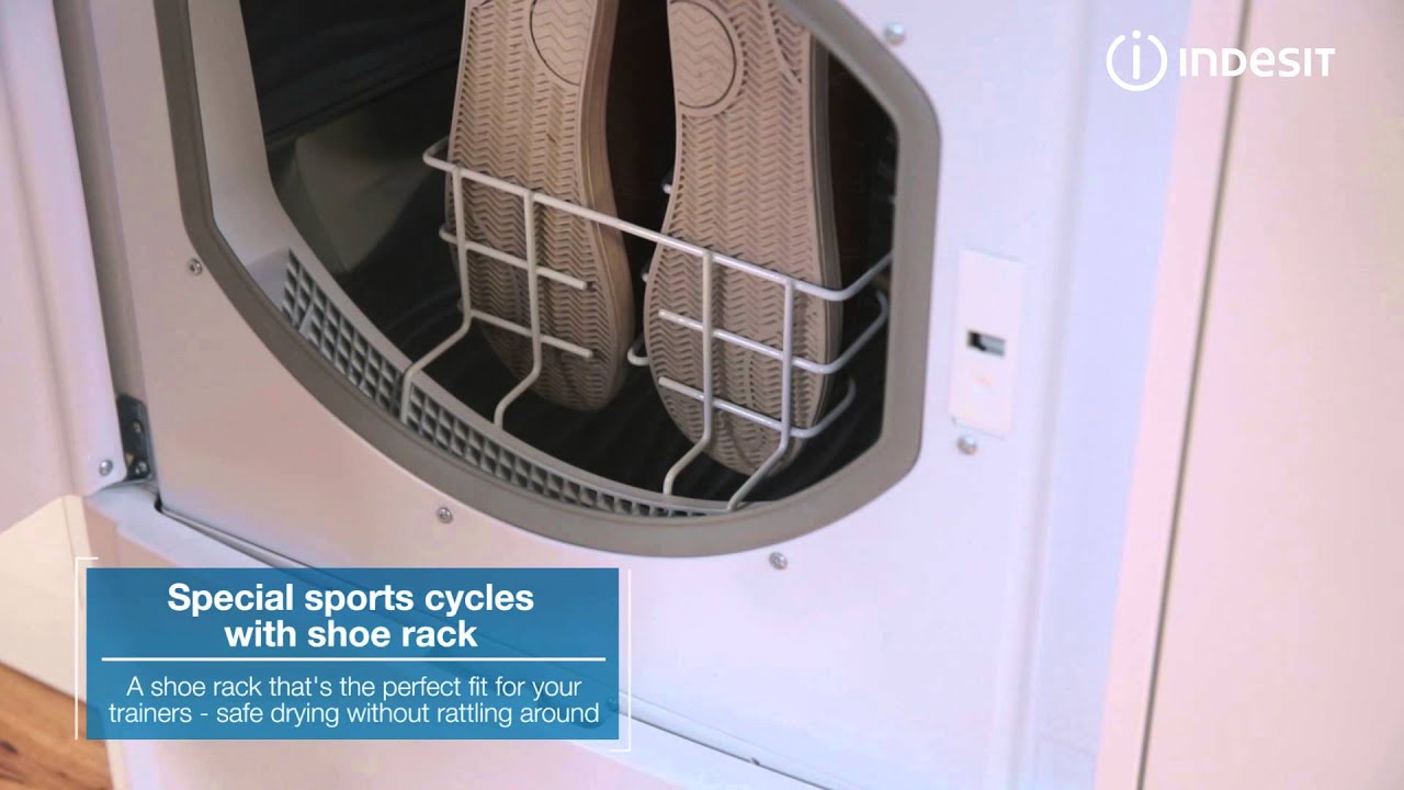 drying shoes in tumble dryer