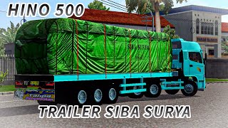 HINO 500 TRAILER SIBA SURYA // MOD BUSSID TERBARU V3.6.1