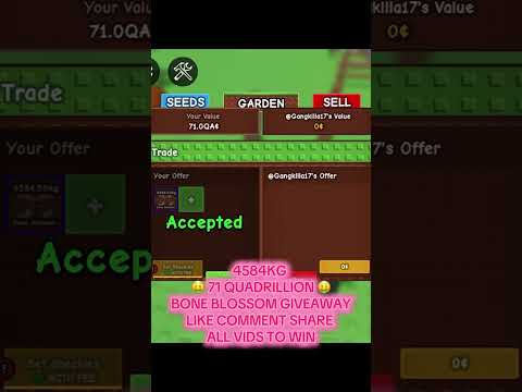 4584KG 🤑 71 QUADRILLION 🤑BONE BLOSSOM GIVEAWAYLIKE COMMENT SHARE ALL VIDS TO WIN @dariusfarmss