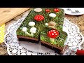 Forest Floor Mushroom Cake - Gelatin Art