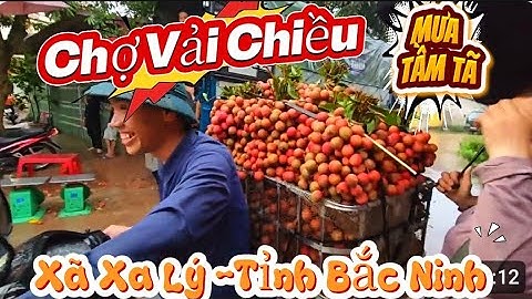 CHỢ CHIỀU VẢI THIỀU VÙNG CAO LỤC NGẠN DƯỚI CƠN MƯA TẦM TÃ I NÚI ĐỒI LỤC NGẠN