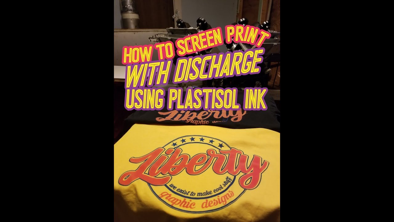 HOW TO SCREEN PRINT DISCHARGE USING REGULAR PLASTISOL INK YouTube