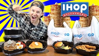 THE SUPERCHARGED IHOP MENU CHALLENGE! (MAN VS  BREAKFAST)