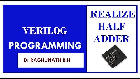 To realize Half Adder circuit using Verilog data flow description.
