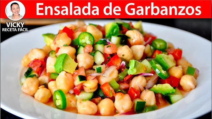 ENSALADA DE GARBANZOS | #VickyRecetaFaci...