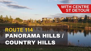 Calgary Transit Route 114 (Panorama Hills / Country Hills ) Winter Edition with Centre Street Detour