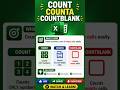 Learn Easy Excel Count Functions:Count,CountA,Countblank. Easy way to learn Count Functions in Excel