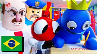 BLUE Vs. BARRYS na ESCOLA! (DUBLADO PT-BR) - Rainbow Friends Animação