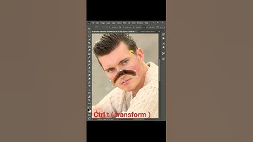 Create Facial Hair in Photoshop | Short Photoshop Tutorial #photoshoptutorial #shorts