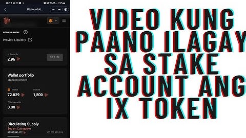 VIDEO ON HOW TO STAKE IX TOKEN IN THE PLANET IX