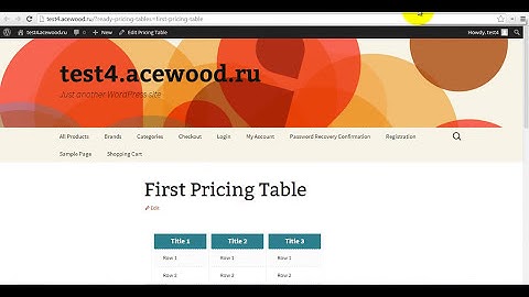 Pricing Table WordPress plugin video tutorial
