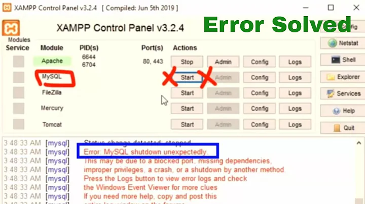 [Solved] MySql Shutdown Unexpectedly 2022 ! MySql not starting in Xampp Server