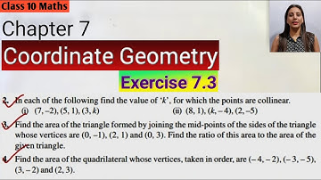 COORDINATE GEOMETRY Exercise 7.3 Question 2(i.ii),3,4 || Class 10 Maths