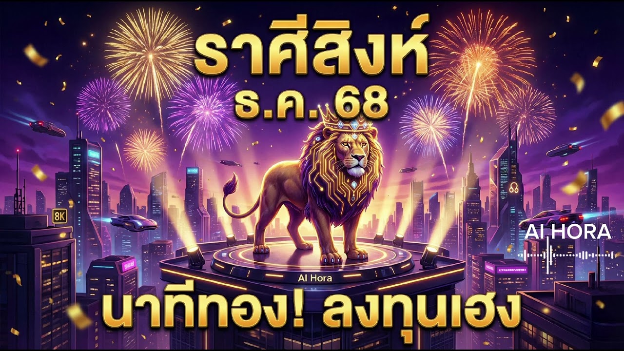 ราศีสิงห์ ธ.ค. 68 | นาทีทอง! ดวงเศรษฐีจับ ลงทุนเฮง-รักสดใสรับปีใหม่ | AI Hora