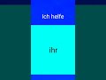 Ich helfe sie /  ihm, ihr, euch, ihnen, #germangrammar #learngerman #german #deutsch #pronomen