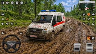 🚑 Ambulance Driving on Extreme Mud Road in Bus Simulator Indonesia | Full Off Road Gameplay 😱