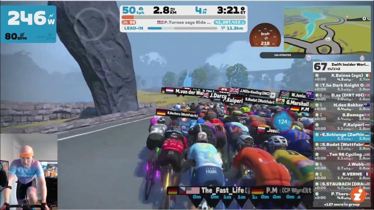 Zwift Insider Worlds Experience Rolling Highlands (Race 1) YouTube