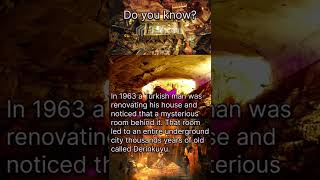 Derinkuyu underground city turkey | Turkish man finds underground city #shorts