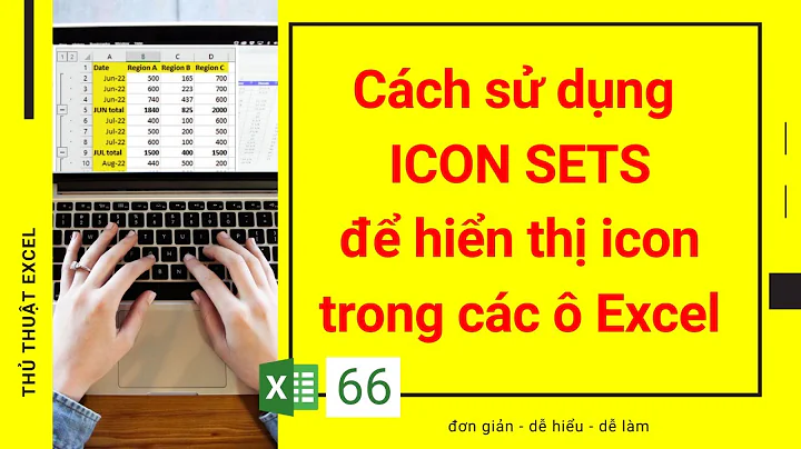 Excel 66 - Cách sử dụng ICON SETS để hiển thị icon trong các ô Excel
