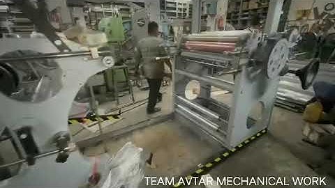 Avtar Paper Bag making machine with 2 colour flexo printing delivery 🚚