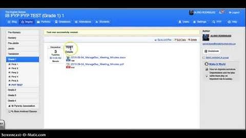 ManageBac Tutorial   PYP Creating a Task