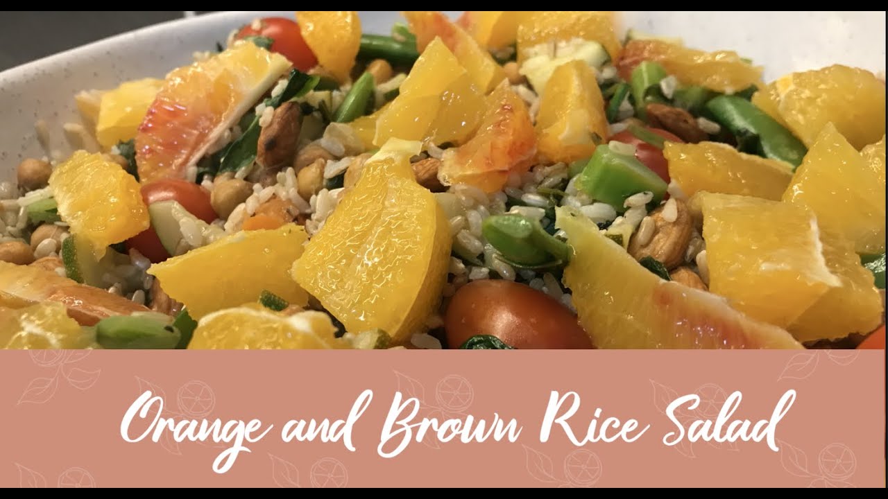 Winner Weekends - Orange and Brown Rice Salad
