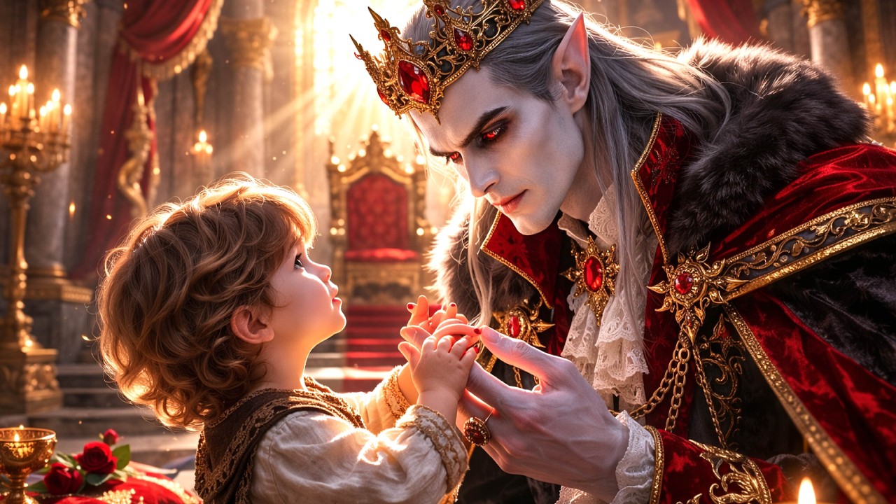 The King Who Never Smiled — Until a Human Child Touched His Crown